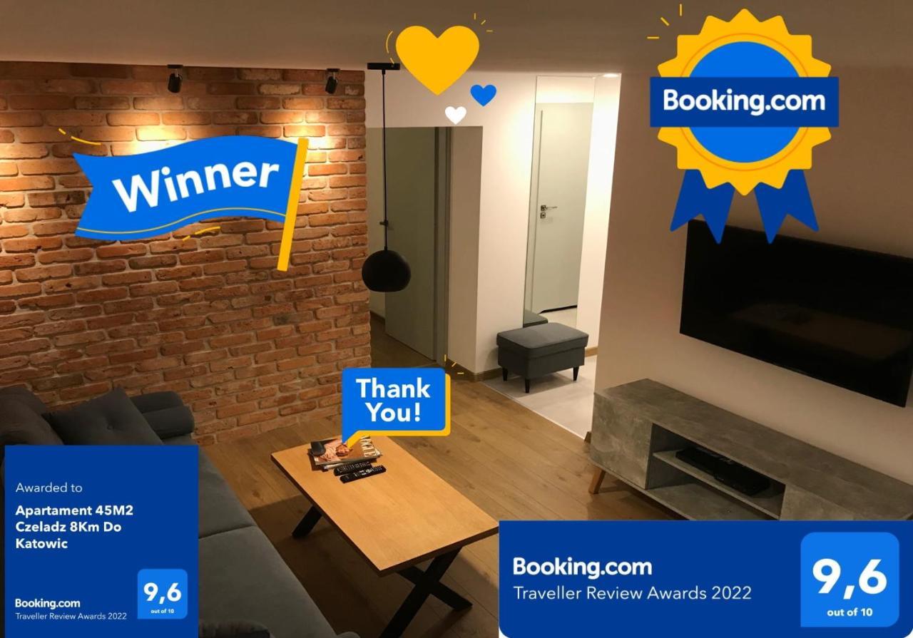Apartament 45M2 Czeladz 8Km Do Katowic Luaran gambar